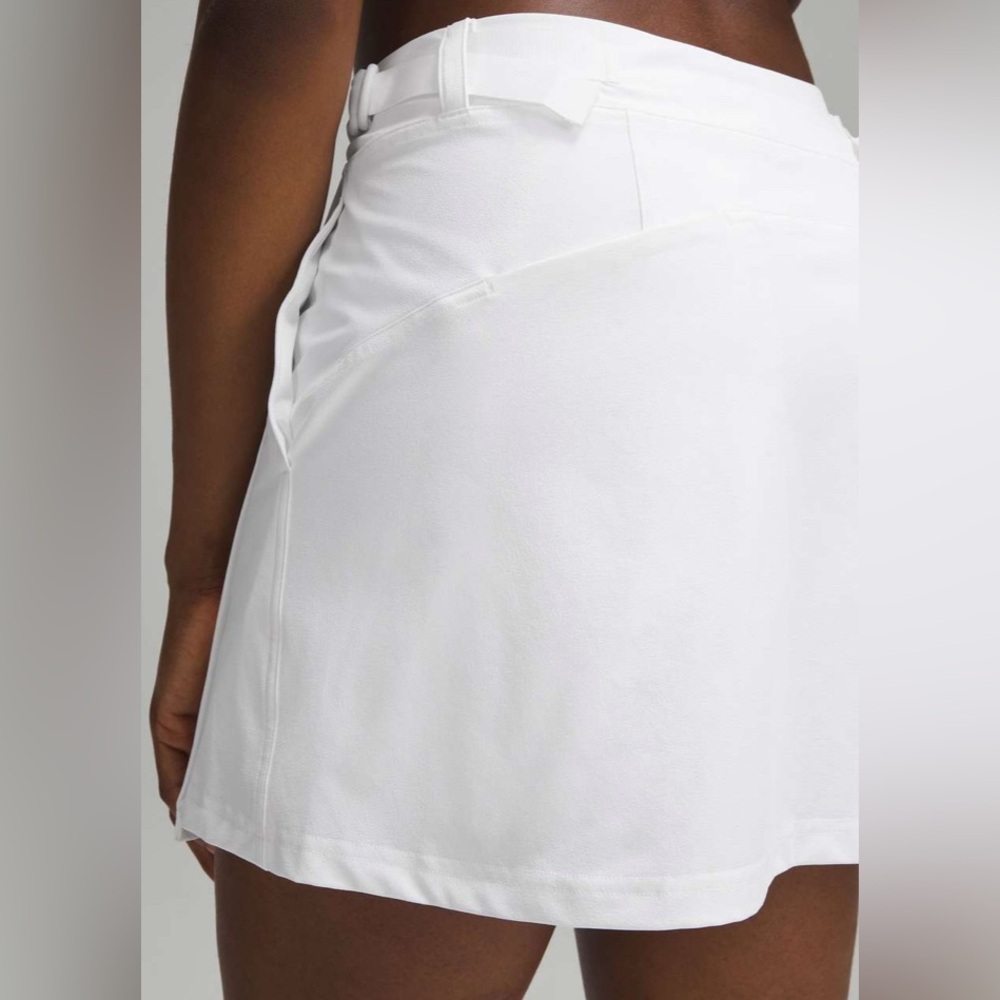 NWT Lululemon Wrap-Front Mid-Rise Golf Skirt
White SIZE 10 $98 sold out - Picture 2 of 11